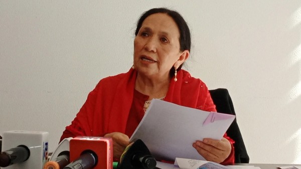 La senadora Tomasa Yarhui (RRSS)
