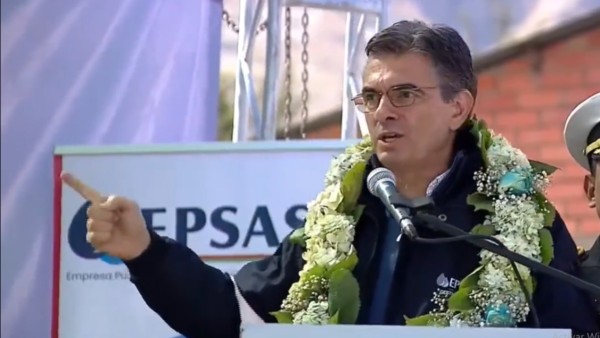 Presidente Rodrigo Paz reconoce que continúa la escasez de diésel. Foto: Captura de video
