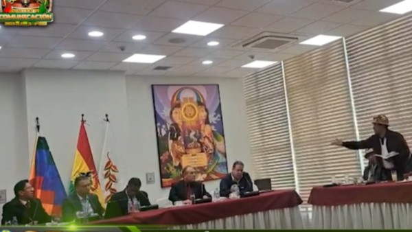 Reunión Gobierno y Fencomin. Foto: Captura