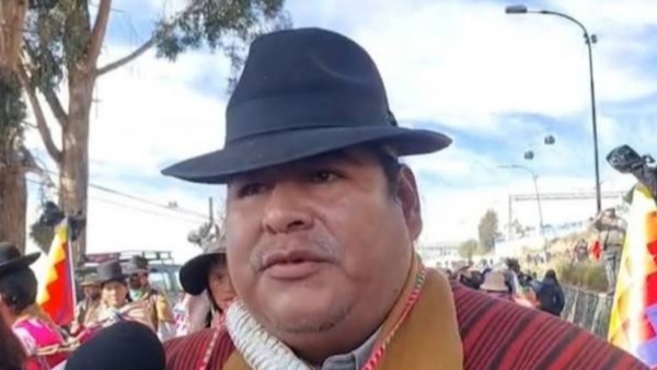 Vicente Salazar, ejecutivo de la Túpac Katari. Foto: ANF