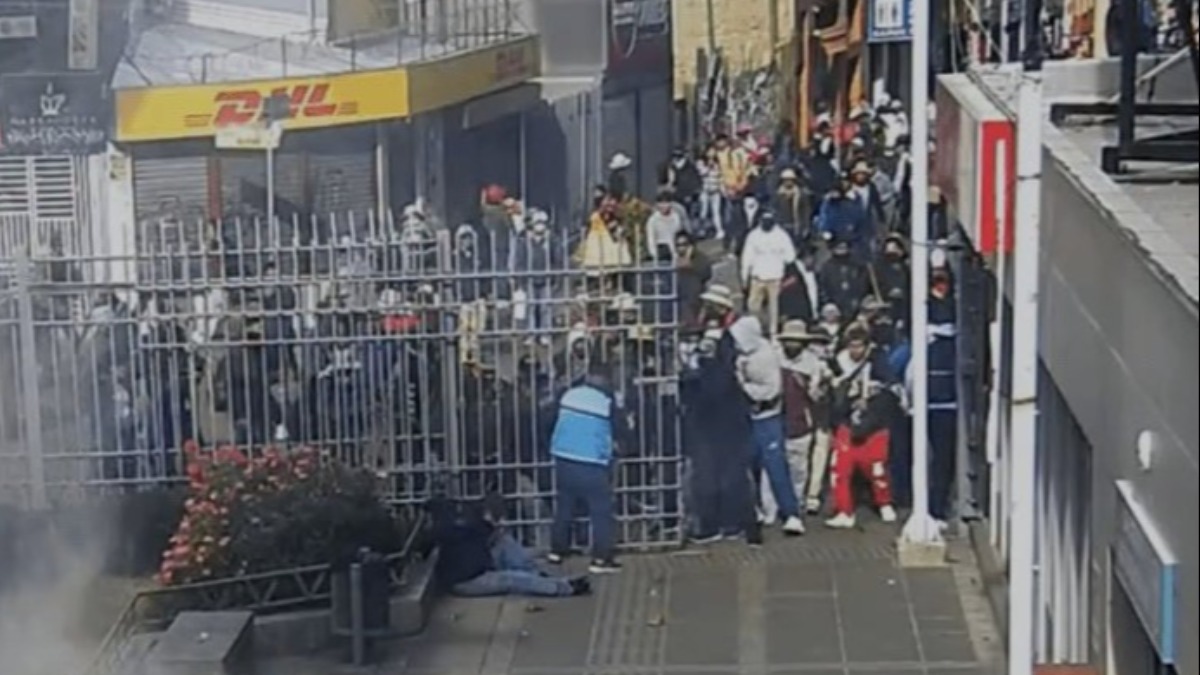 Ataque al teleférico registrado el pasado 18 de mayo. Captura de pantalla.