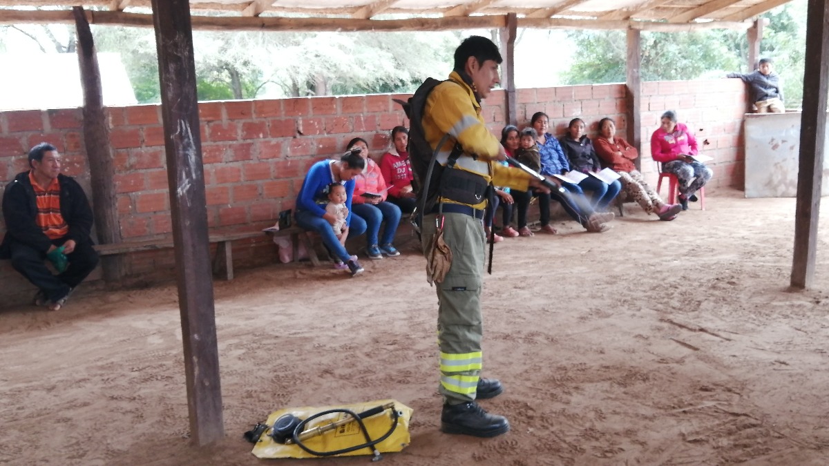 Capacitación sobre prevención y control de incendios. Foto: