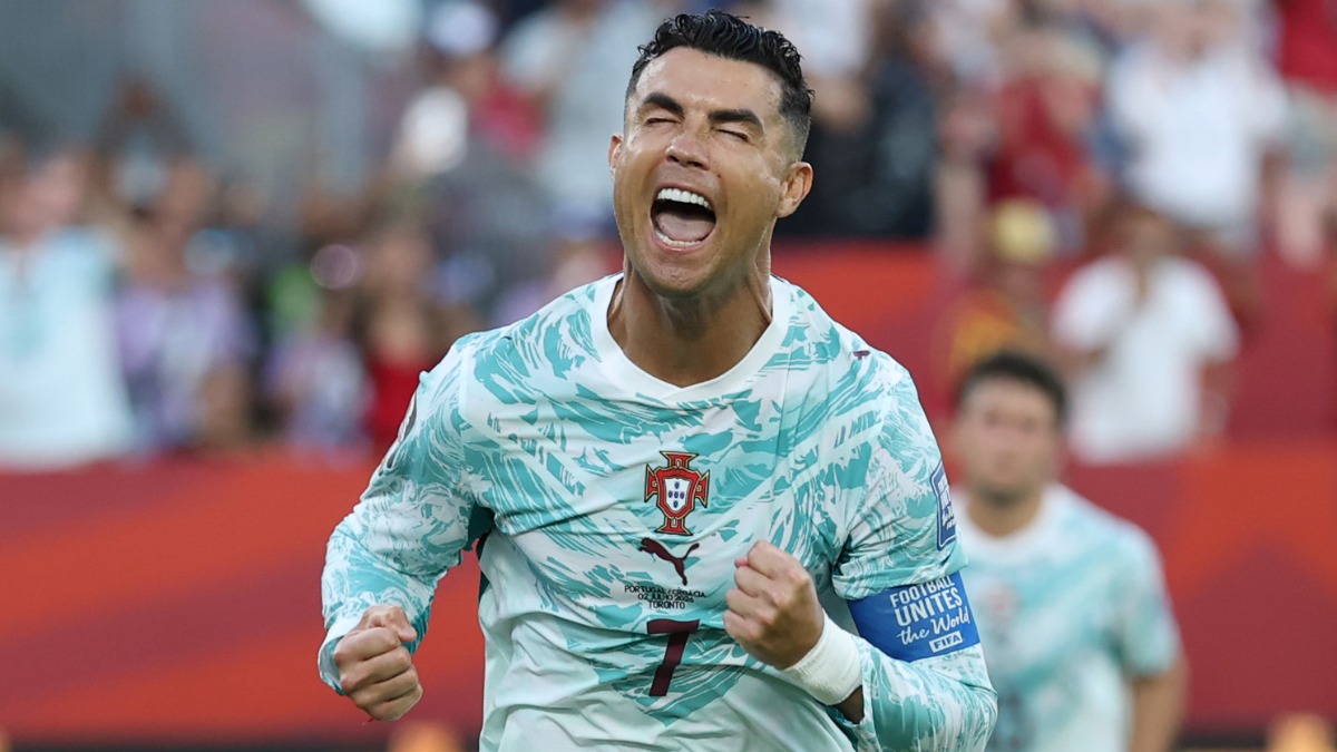 Cristiano Ronaldo festeja su gol de penal.  Foto: FIFA