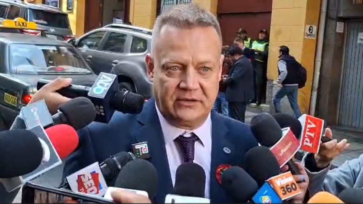 El embajador de Rusia en Bolivia, Dmitry Vérchenko. Foto: Captura de video