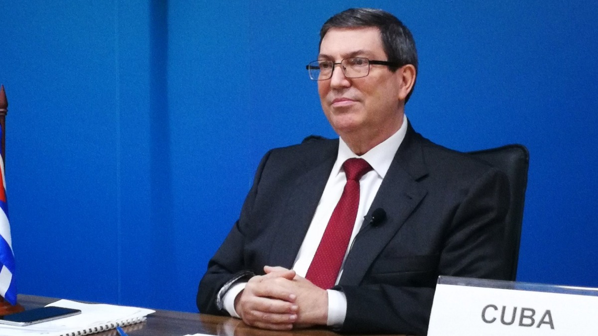 El ministro de Exteriores de Cuba, Bruno Rodríguez.