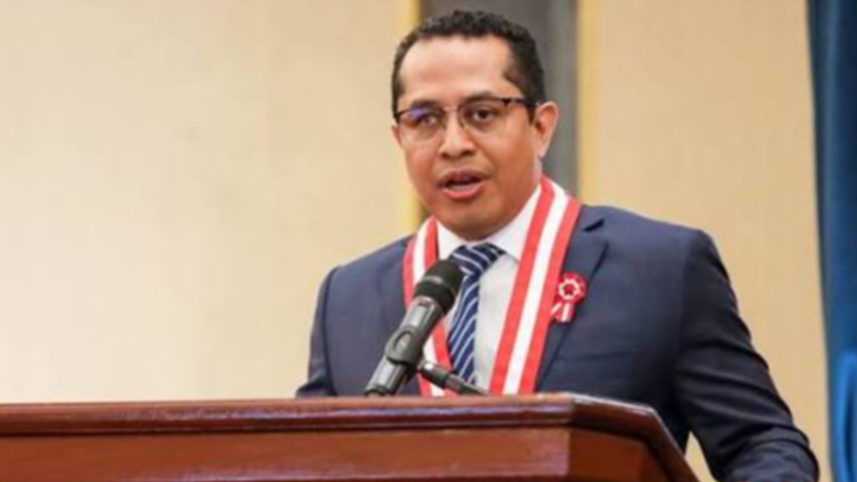 El presidente del Jurado Nacional de Elecciones (JNE) de Perú, Roberto Burneo.