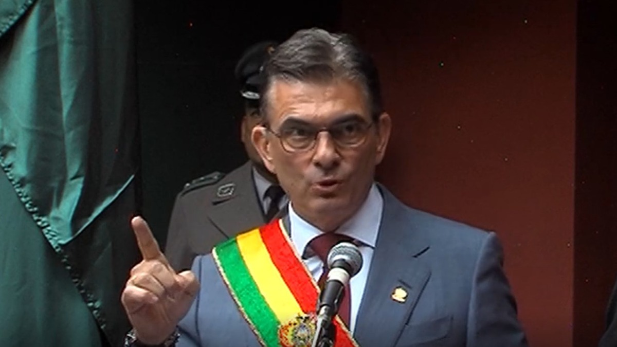 El presidente del país, Rodrigo Paz.
