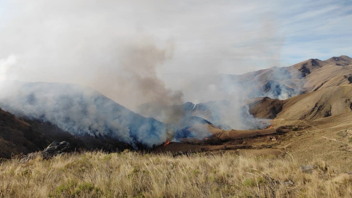 Incendios en Tarija. Foto: Gobernación de Tarija