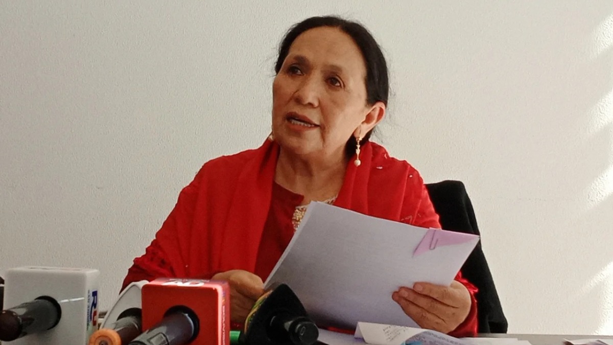 La senadora Tomasa Yarhui (RRSS)